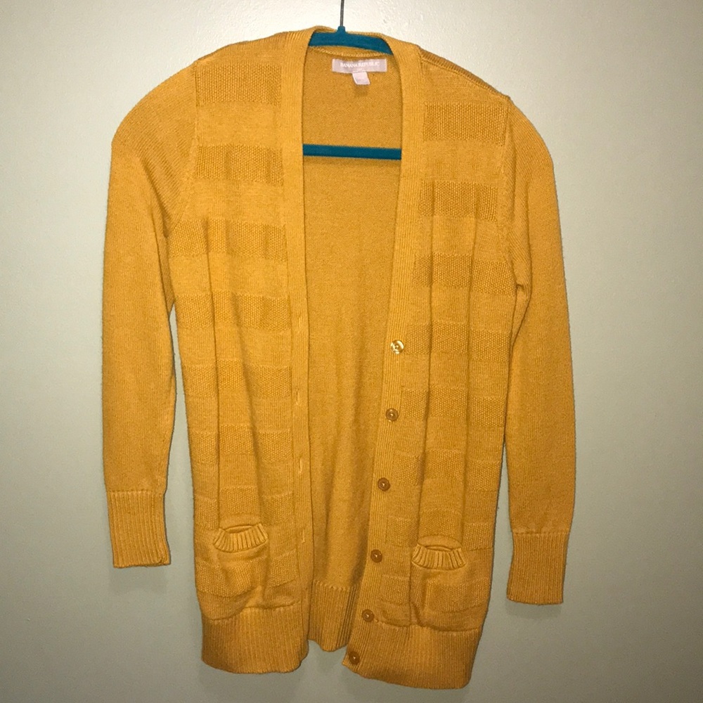 Banana Republic Heavy weight Mustard Cardigan XS